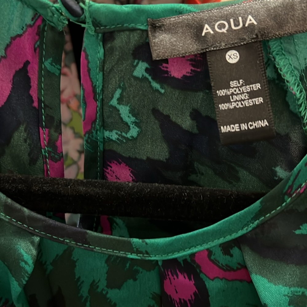 AQUA Drawstring Waist Dress - Picture 6 of 6